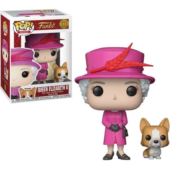 Pair of Beloved Funko Pop! Royal Family-Funko Pop Queen Elizabeth II #01 ENGLAND - Picture 7 of 12